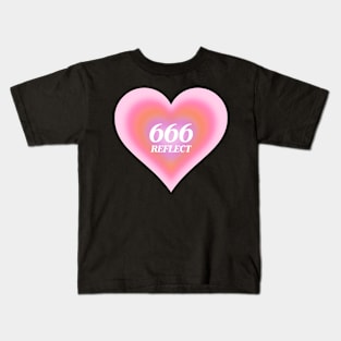 Angel Number 666 Heart Aura Kids T-Shirt